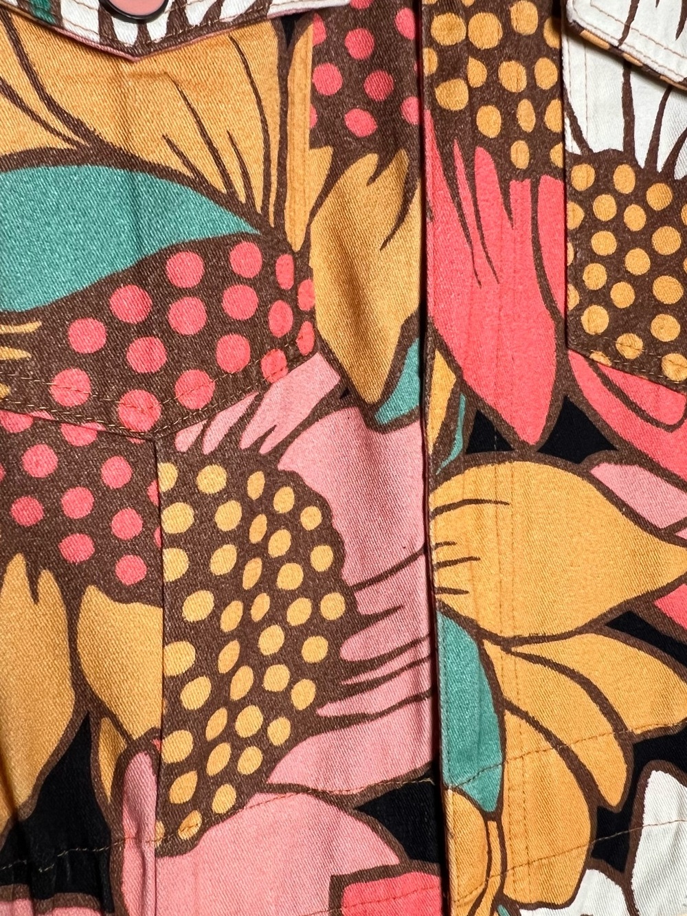 Farm Rio Sun flower Jumpsuit in Coral & Yellow - Picture 9 of 9